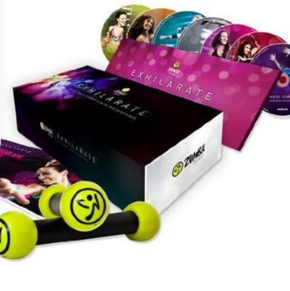 Zumba Fitness: Exhilarate! 7‎ DVD set with Toning Sticks